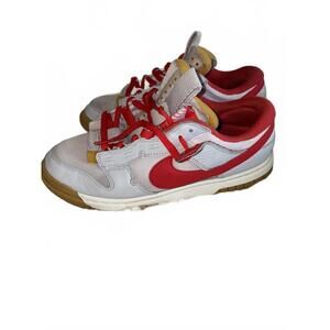 Nike Air Dunk Jumbo MENS SIZE 11 WHITE AND RED